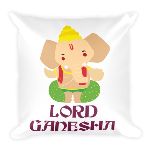Lord Ganesha - Square Pillow