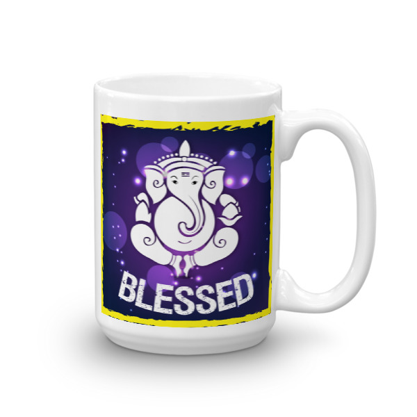GANESH PURPLE BLESSED CHAI / COFFE CUP