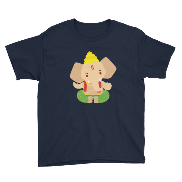 Cute Ganesha - Youth Short Sleeve T-Shirt