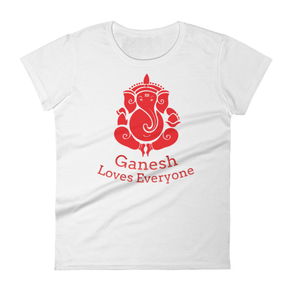 GANESH LOVES EVERYONE Women's short sleeve t-shirt