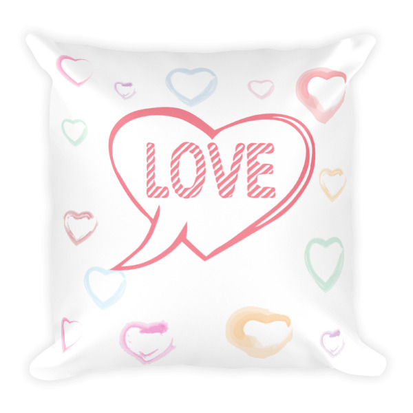 DISCUSS LOVE Square Pillow