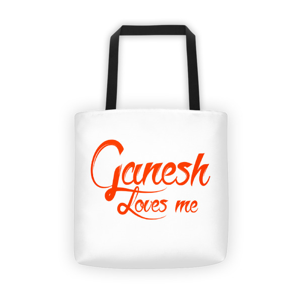 GANESH LOVES ME Tote bag