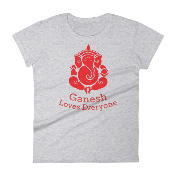 GANESH LOVES EVERYONE Women's short sleeve t-shirt