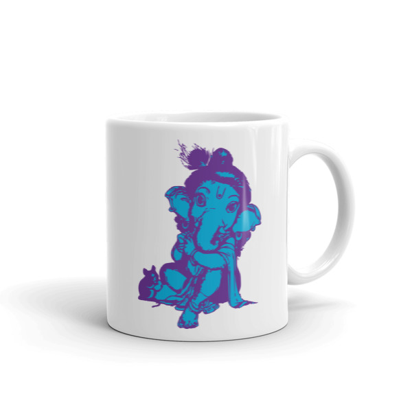 GANESHA BLUE PURPLE CHAI / COFFEE Mug