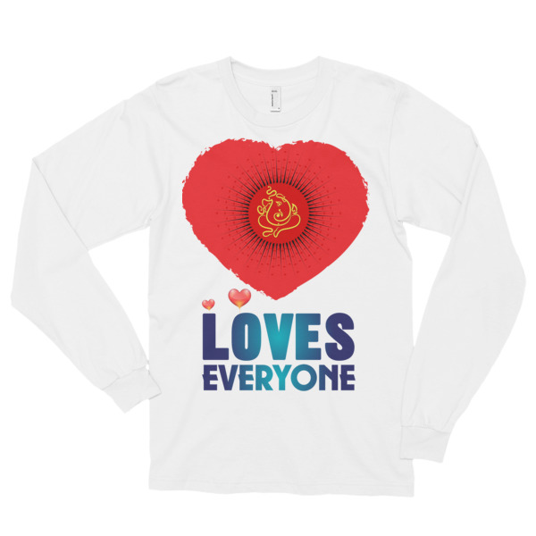 GANESH LOVES EVERYONE Long sleeve t-shirt (unisex)